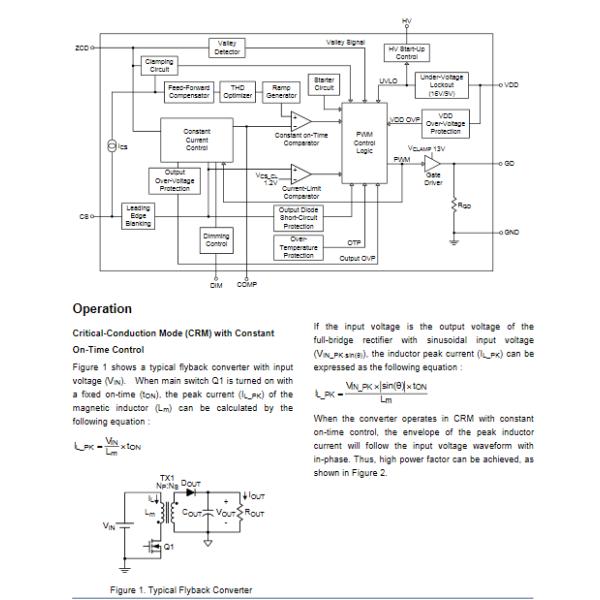 THD Optimization 30UA RT7306DGS AC DC LED Lighting Driver