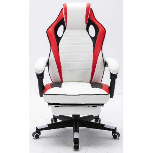 Ergonomic Gaming Chair with PU Casters and Adjustable Height