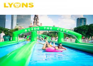 Wholesale Funny Commercial Insane Huge Inflatable Water Slide PVC Tarpaulin Durable from china suppliers