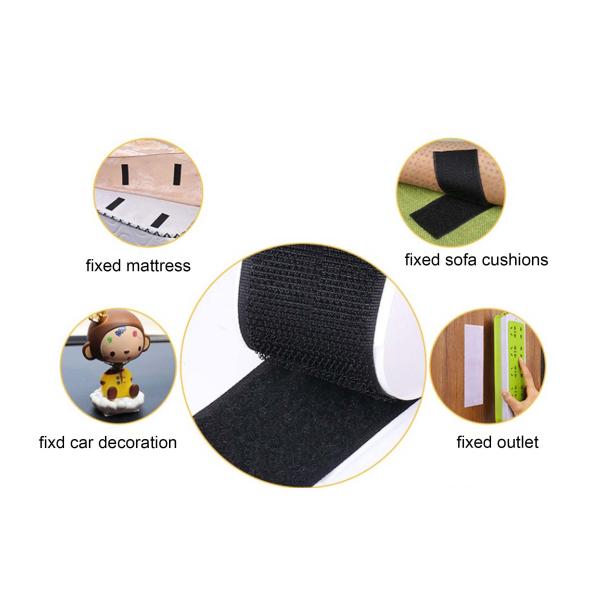 DANSKY Custom Adhesive Hook and Loop Fastener Tape Strong Sticky Adhesive Back Glue Hook and Loop