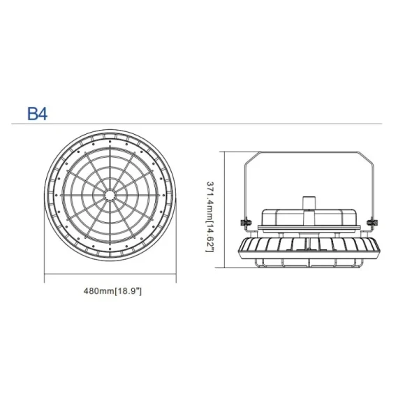 LED Explosion Proof Light Atex Certified High Bay Area Hanging Wall Mounted Zone 1 Zone 2 LNG Gas Station Oil Industry