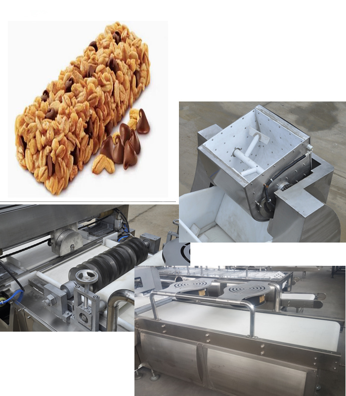 Square / Cube confectionery equipment , Cereal Bar Making Machine