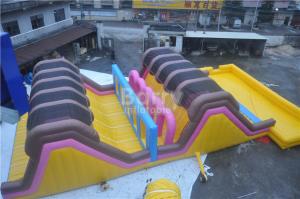 Wholesale Custom Amusement Amazing Adults Inflatable Obstacle Course With Swimming Pool from china suppliers
