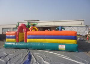 Wholesale Plato PVC Tarpaulin Childrens Inflatable Fun Park With Slide And Tunnel from china suppliers
