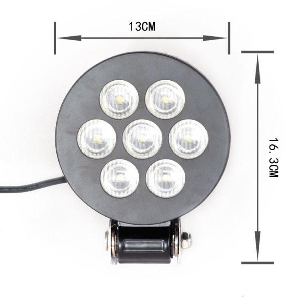 Quality 21W Led Power 5 Inch Vehicle Work Light 7PCS*3W High Intensity LEDS Waterproof IP67 for sale