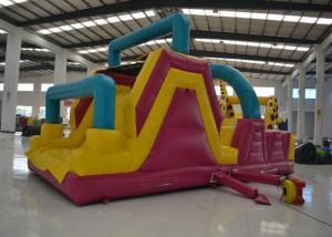 Wholesale Big Commercial Inflatable Obstacle Courses Outdoor Game 8 X 4 X 4m Safe Nontoxic from china suppliers