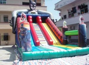 Inflatble Slide / inflatable superman slide 0.55mm PVC Tarpaulin