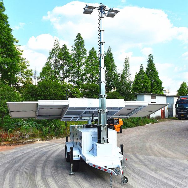 Customized LOGO Colors Emergency Light Tower Straightforward Operation Solar Lighting Towers Portable Light Tower