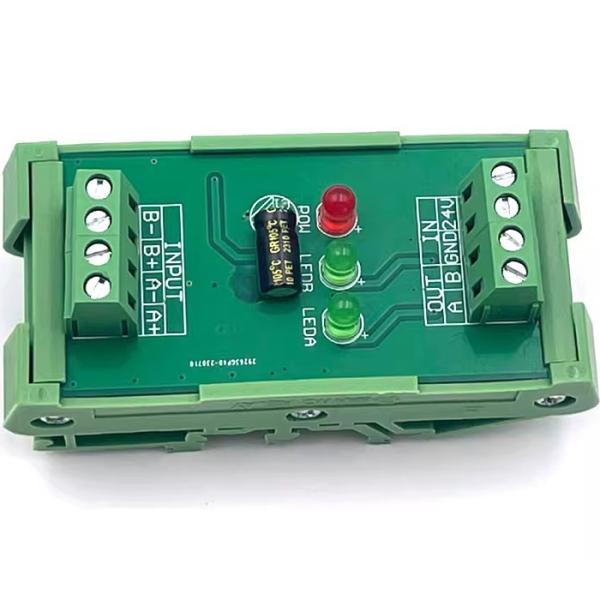 DC24V 2 Ways Converter Servo Encoder Differential 5V TTL to Collector 24V HTL Signals
