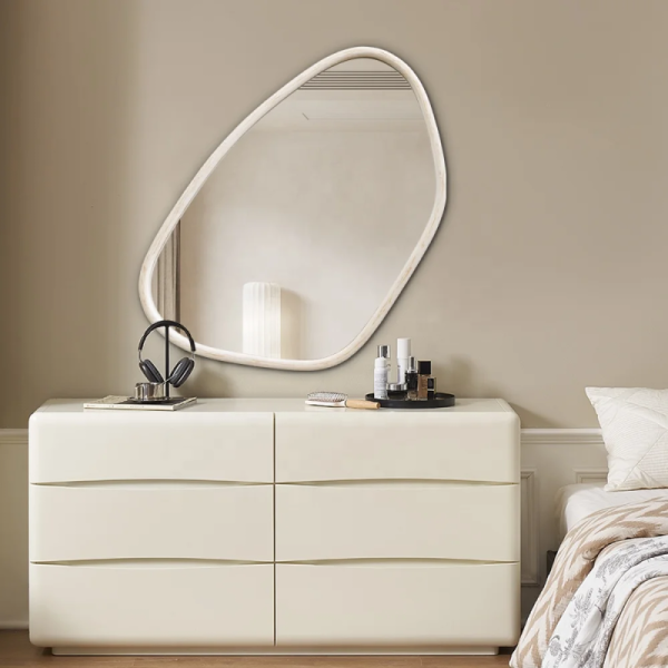 Household Waterproof Irregular Shaped LED Mirror IP44 Customized