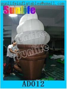 China Custom Inflatable Advertising Products / Inflatable Ice Cream For Playing Center on sale
