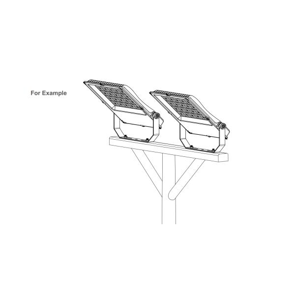 30W LED Flood Light 4000K 130LM/W IK08 IP66 Waterproof With Beam Angle 120° For Park And Square