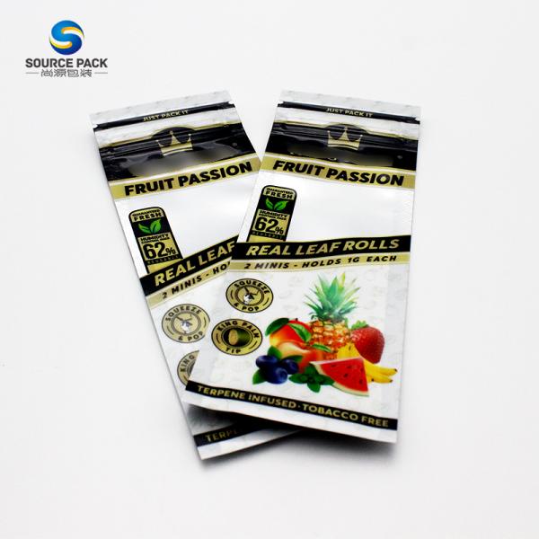 Cigar Storage Wrap Mylar Bag Custom Printed Smell Proof Pouch
