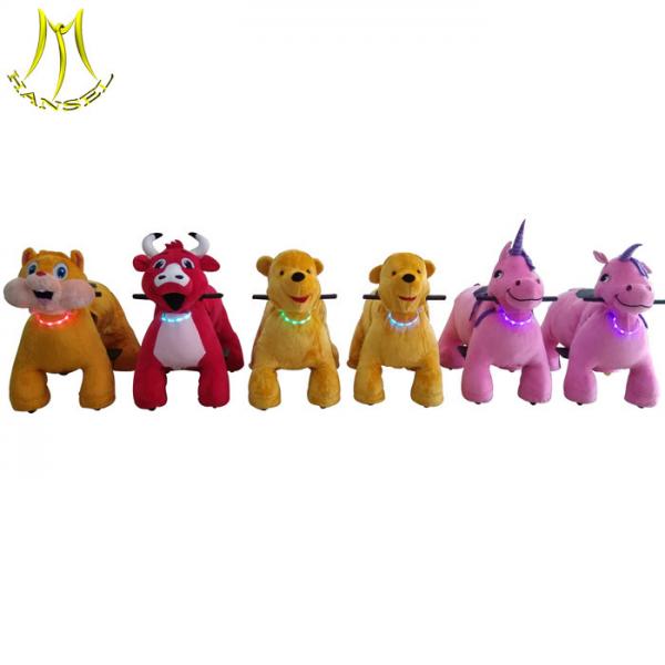 Quality Hansel  children indoor rides games machines electric ride on plush animals for sale