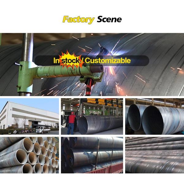 Polished Large Diameter Carbon Steel ERW Spiral Welded Pipe Tube SSAW Steel Pipes