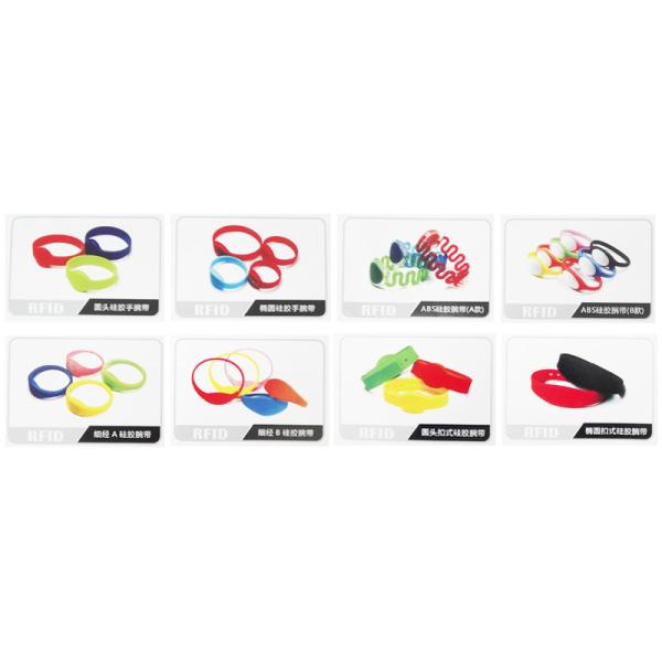 Adjustable NFC Ultralight Chip Rfid Wristbands Silicone For Theme Park