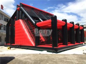 China Attractive Rides Jump Kids Red Drop Tower Inflatable Interactive Games / Funny Drop Tower on sale