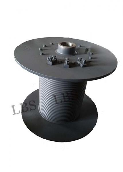 Quality Carbon Steel Gray Color LBS Grooved Drum And Sleeves For Hoisting / Crane for sale