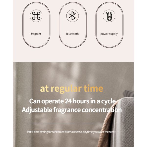 Plastic Battery Operated Aroma Diffuser 100cbm Coverage Quiet Aromatherapy Diffuser