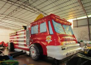 Wholesale Giant Inflatable Assault Course 9.1 X 3.1 X 4m  , Inflatable Fire Truck Bouncy Assault Course from china suppliers