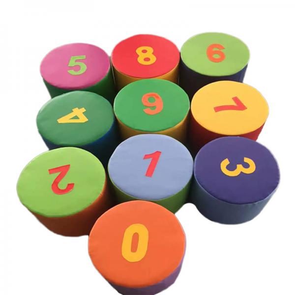 Quality Kids Indoor Soft Play Toys / Foam Figure Numbering Block  Environmental Protection for sale
