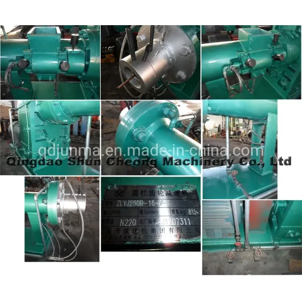 Automatic Grade Horizontal Structure Rubber Extruder with 115mm Screw Diameter for Rubber Band Manufacturing