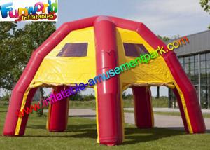 China Red Yellow Waterproof Advertising Air Inflatable Spider Tent For Event on sale