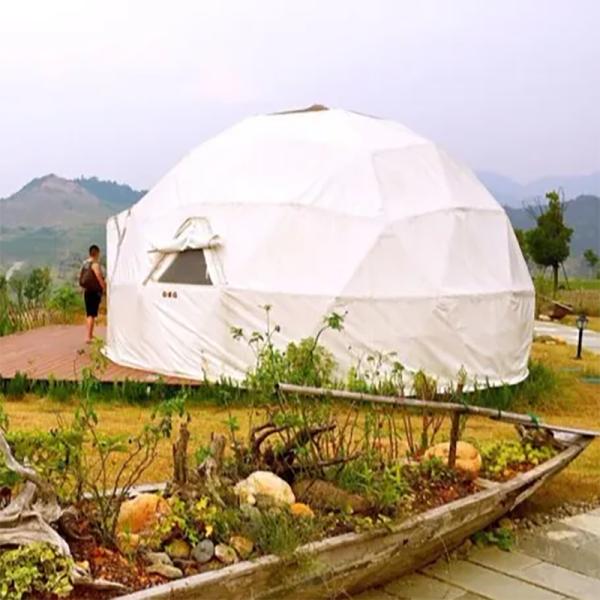 Hotel Decoration Inflatable Geodesic Dome Tent Luxury Waterproof