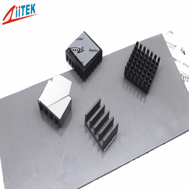 Dark Gray Soft 8.0W/MK Silicone Thermal Conductive Pad for CPU GPU Heat Dissipation