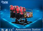 Truck Mobile Electronic 5D Movie Theater Simulator 2 Epson Projectors 6 Seats