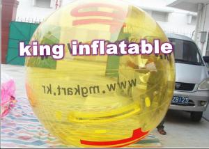 Wholesale Customized Yellow Inflatable Water Ball / Inflatable Walk On Water Ball With Logo from china suppliers