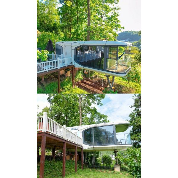 Durable Outdoor Space Capsule Customized Space Capsule Home Prefabricated