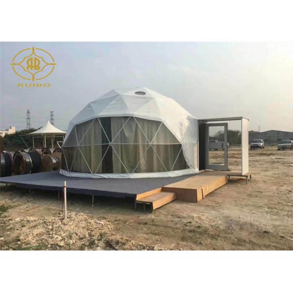Clear Span Lightweight Geodesic Tent Fire Retardant Commercial Dome Tents