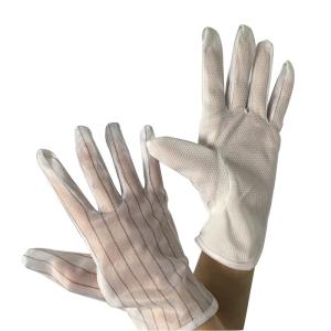 Wholesale M / L Non Slip Palm Anti Static Gloves With 10mm Polyester Striped Hand Back from china suppliers