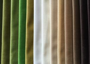 China Luxury 100 Polyester Velvet Fabric Soft / Velvet Sofa Fabric High Density on sale