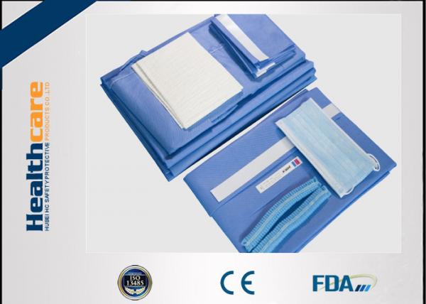 Quality Blue Caesarean Section Set Custom Procedure Packs With EO And ISO / CE for sale
