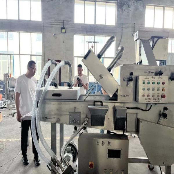 Commercial Breading Machine Continuous Coating Line For Meat Seafood