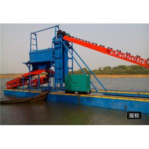 Gravity Separation 60CBM/H Bucket Chain Dredger Gold Dredging Boat