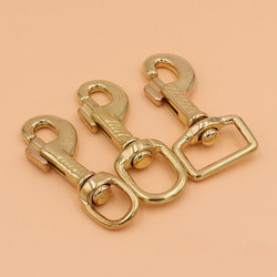 High quality 100% Brass handbag hardware Pattern hook buckle