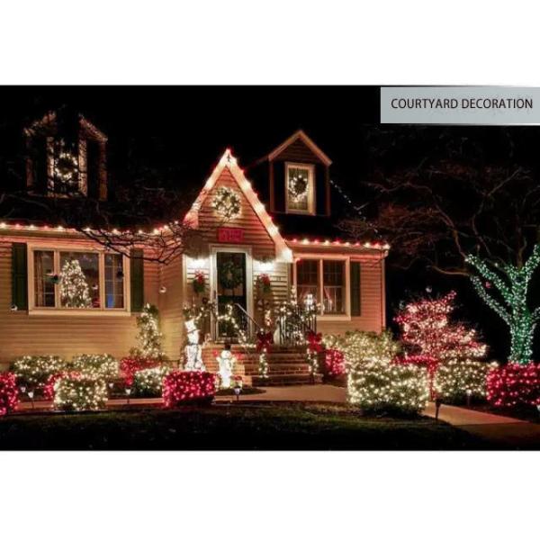 72ft Outdoor Solar String Lights 300MA Reelable With 200 Lamp Beads