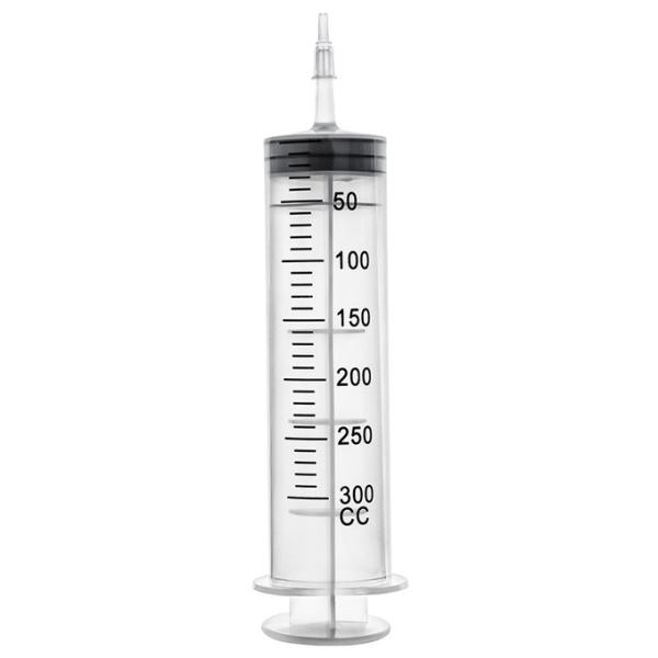 300ml Clear Volume Scale Disposable Syringe Made Of Durable And Safe PVC Material Widespread In Scientific Laboratories