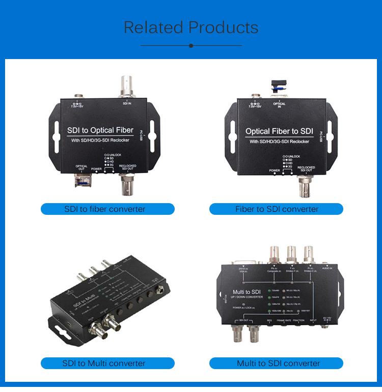DVI To SDI Aspect Ratio Video Converter With SDI Output Up / Down Scaling
