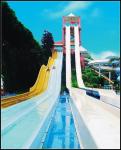 Stainless Steel Fiberglass Water Slides With Rainbow Color For Kids / Adults in