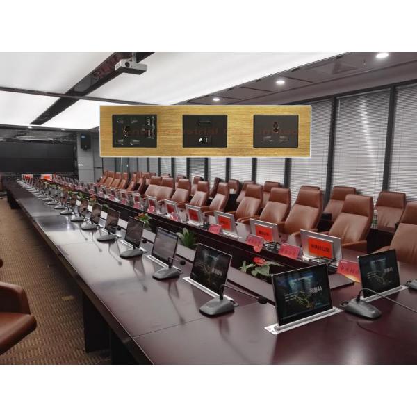 3 Way Wall Socket Plates For Multimedia Classroom / Training Room