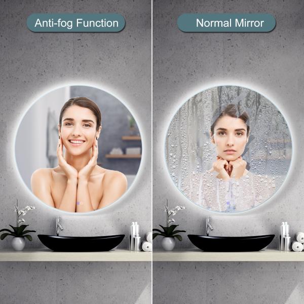 Modern Touch Sensor Light Mirror IP44 Backlit LED Bathroom Mirror 6000k