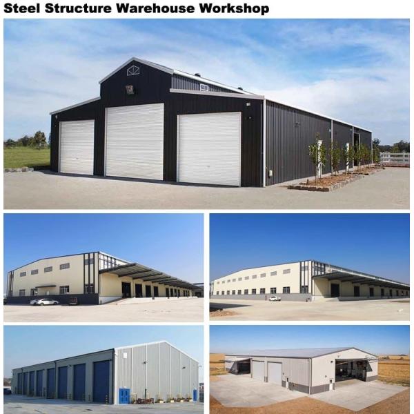 Rock Wool Insulation Prefabricated Steel Structure Workshop