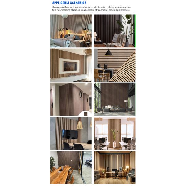Customized Wood Slat Acoustic Panel With Modern Design And Function
