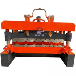 Wholesale 0.3-0.8mm Color Steel Sheet Glazed Roof Tile Roll Forming Machine 1000mm from china suppliers