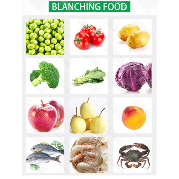 Vegetable 300kg/h SS304 Plantain Chips Blanching Machine