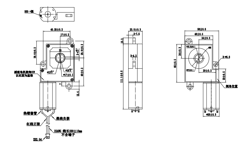 FT- 65SGM390-97K Central Circular Hole Excellent Quality Big Torque High Efficiency Silent 5v 6v12v 24v Mini Slow Speed Rpm Worm Gear motor with self